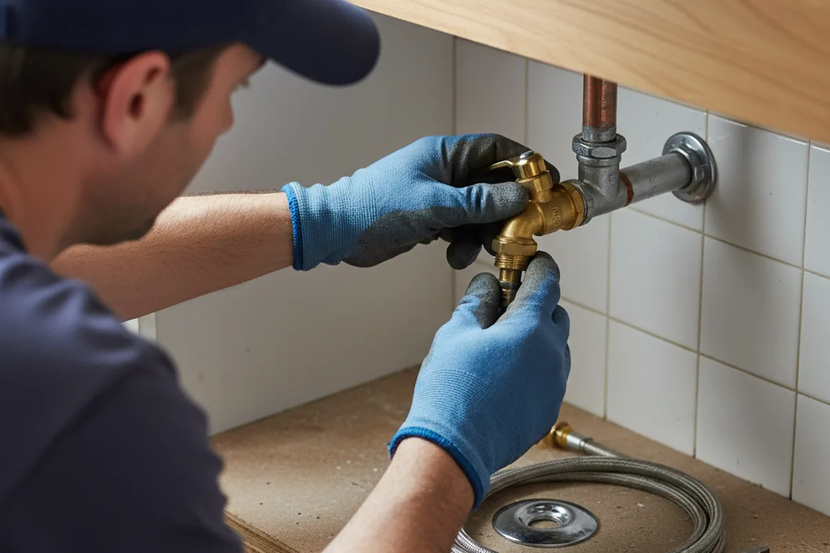 Shutoff valve and fitting work during Repiping in Bowlus